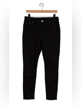 Acne Studios black mid-rise skinny jeans